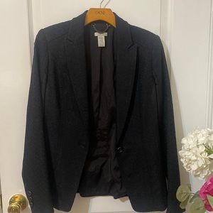 “Cache” Black Satin Dress Jacket